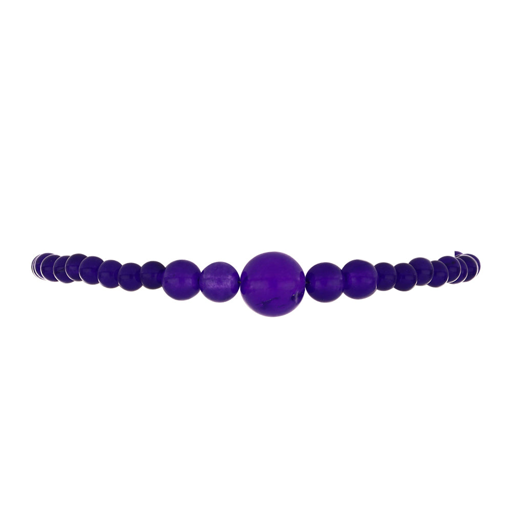 Pulsera de Plata con Jade Púrpura 2 