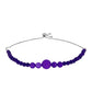 Pulsera de Plata con Jade Púrpura