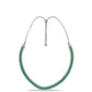 Collar de Plata con Esmeralda de Brasil y Topacio Blanco