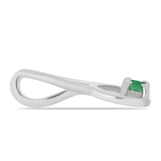 Colgante de Plata con Esmeralda de Brasil