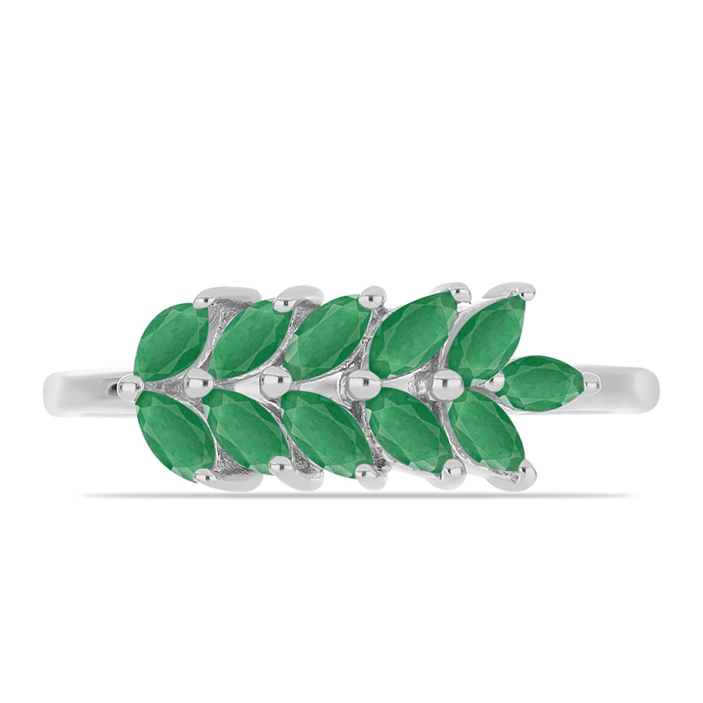 Anillo de Plata con Esmeralda de Brasil 1 