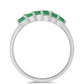 Anillo de Plata con Esmeralda de Brasil