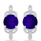 Pendientes de Plata con Jade Púrpura