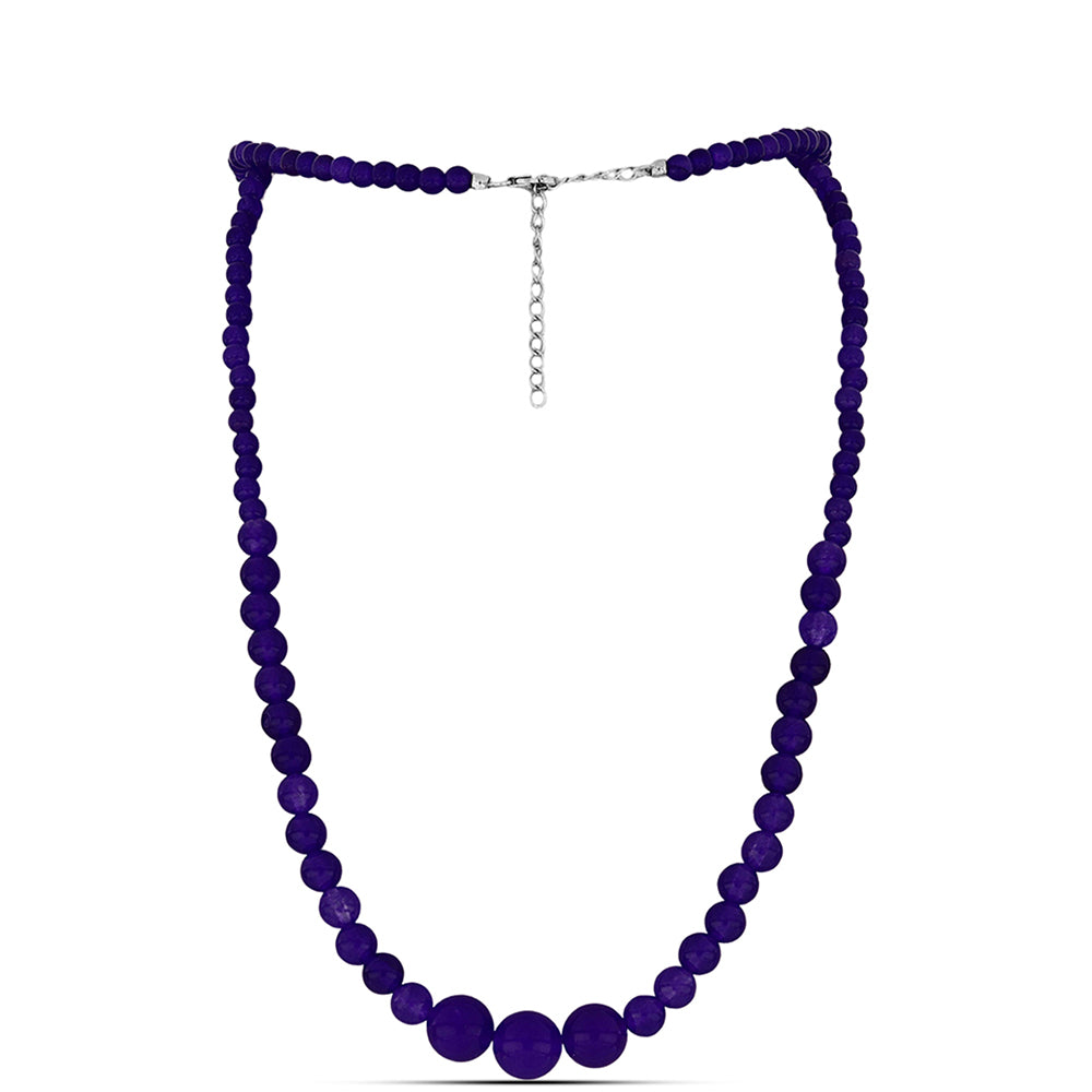Collar de Plata con Jade Púrpura 1 
