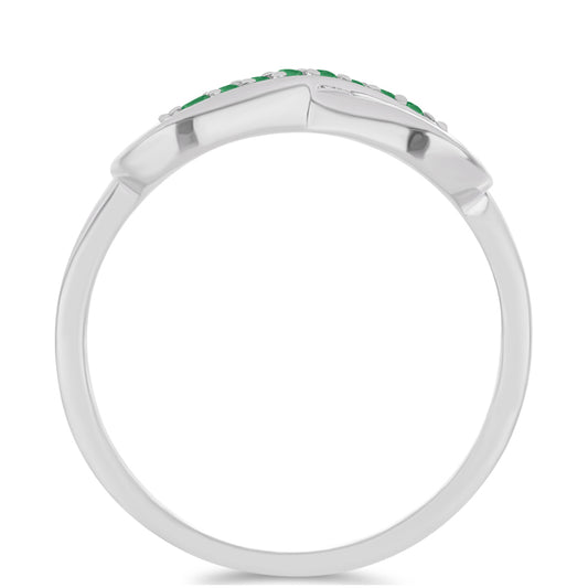 Anillo de Plata con Esmeralda de Brasil