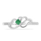 Anillo de Plata con Esmeralda de Brasil