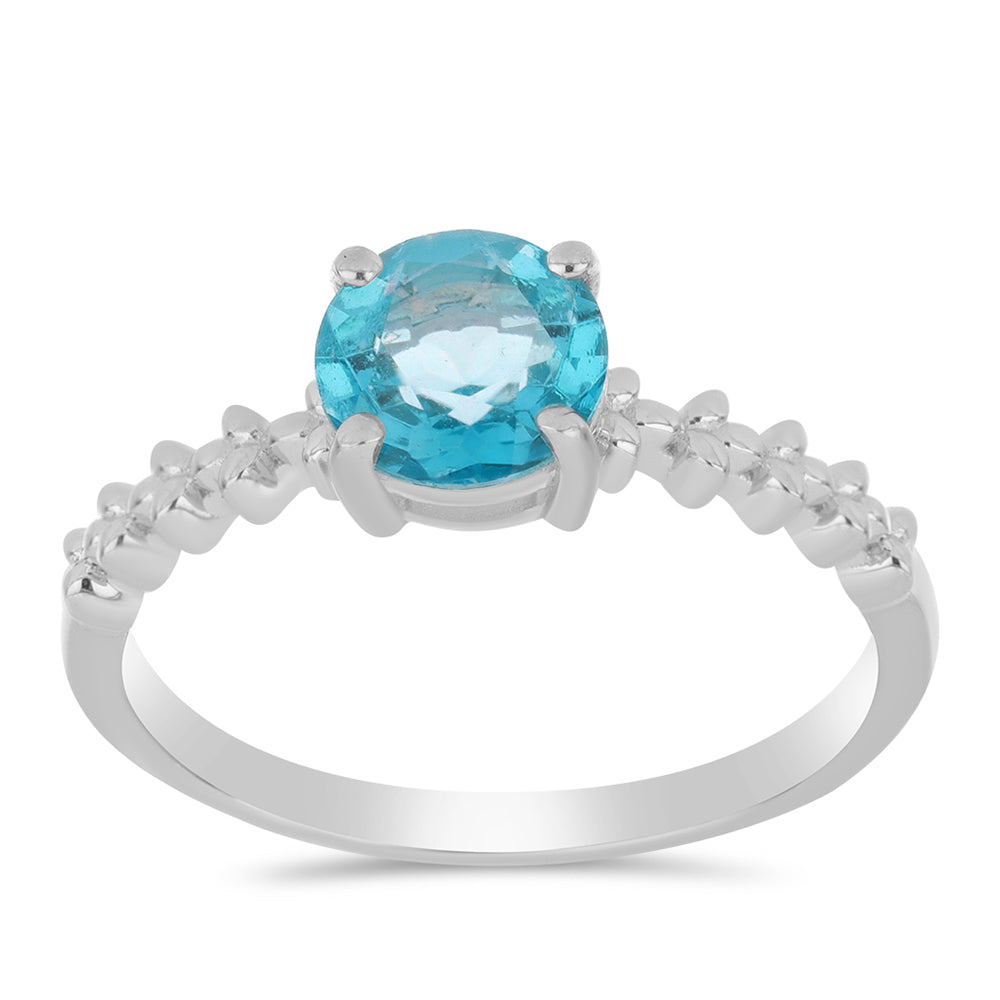 Anillo de Plata con Cuarzo Paraiba 3 