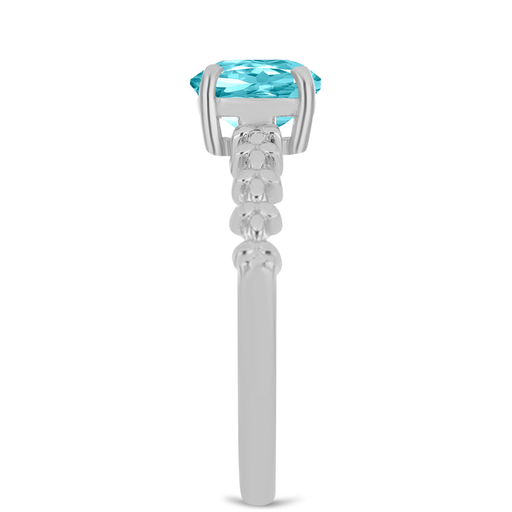 Anillo de Plata con Cuarzo Paraiba