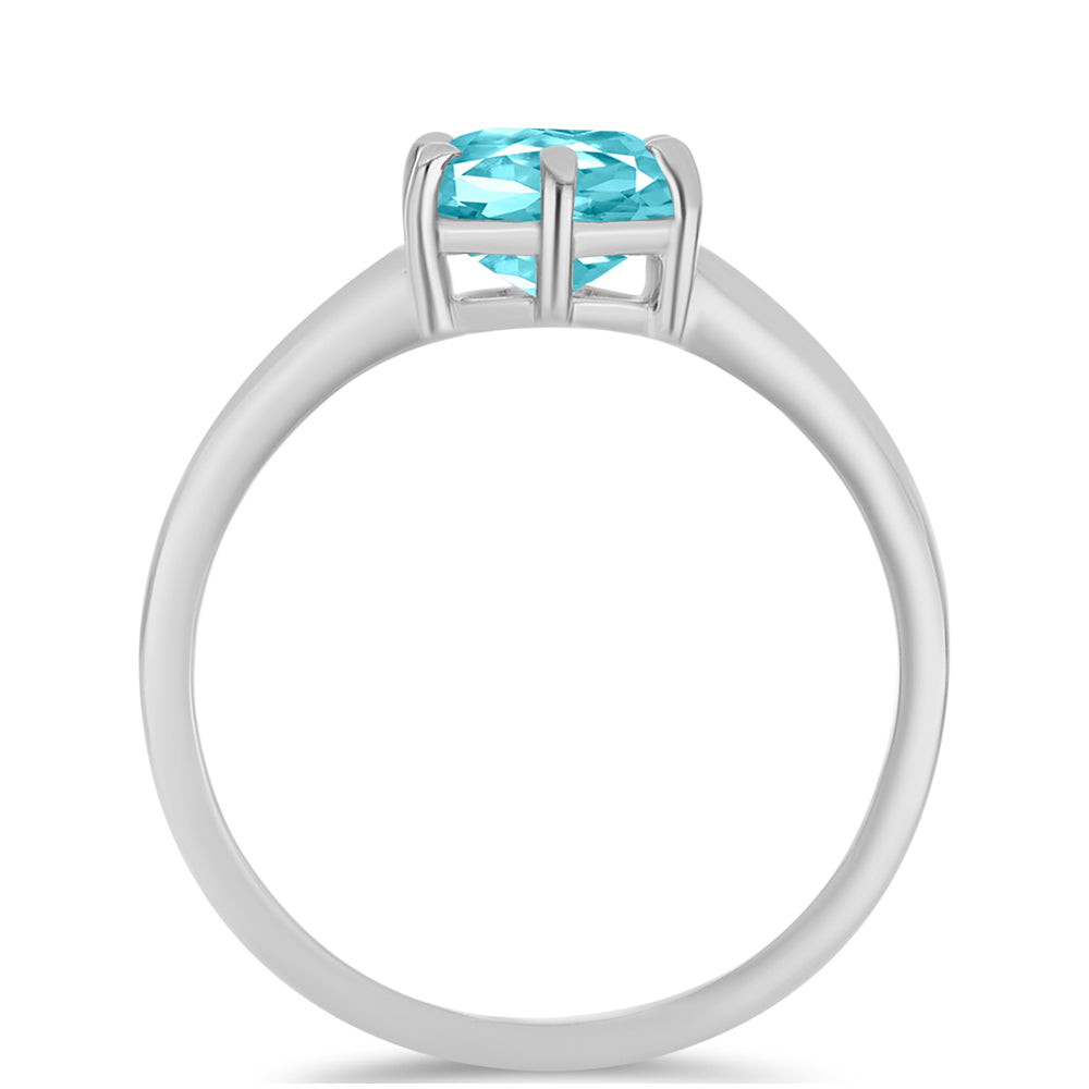 Anillo de Plata con Cuarzo Paraiba 2 