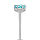 Anillo de Plata con Cuarzo Paraiba
