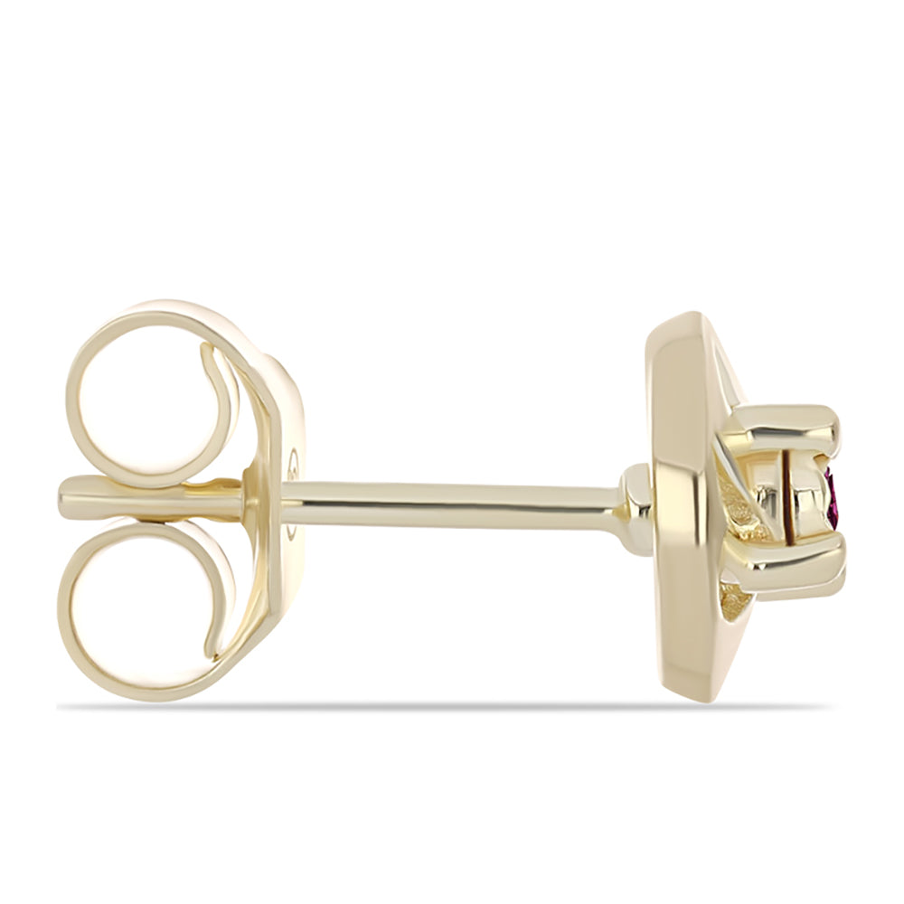 Conjunto de Plata Bañada en Oro con Diamante Púrpura ( Pendientes +Anillo +Colgante ) 5 