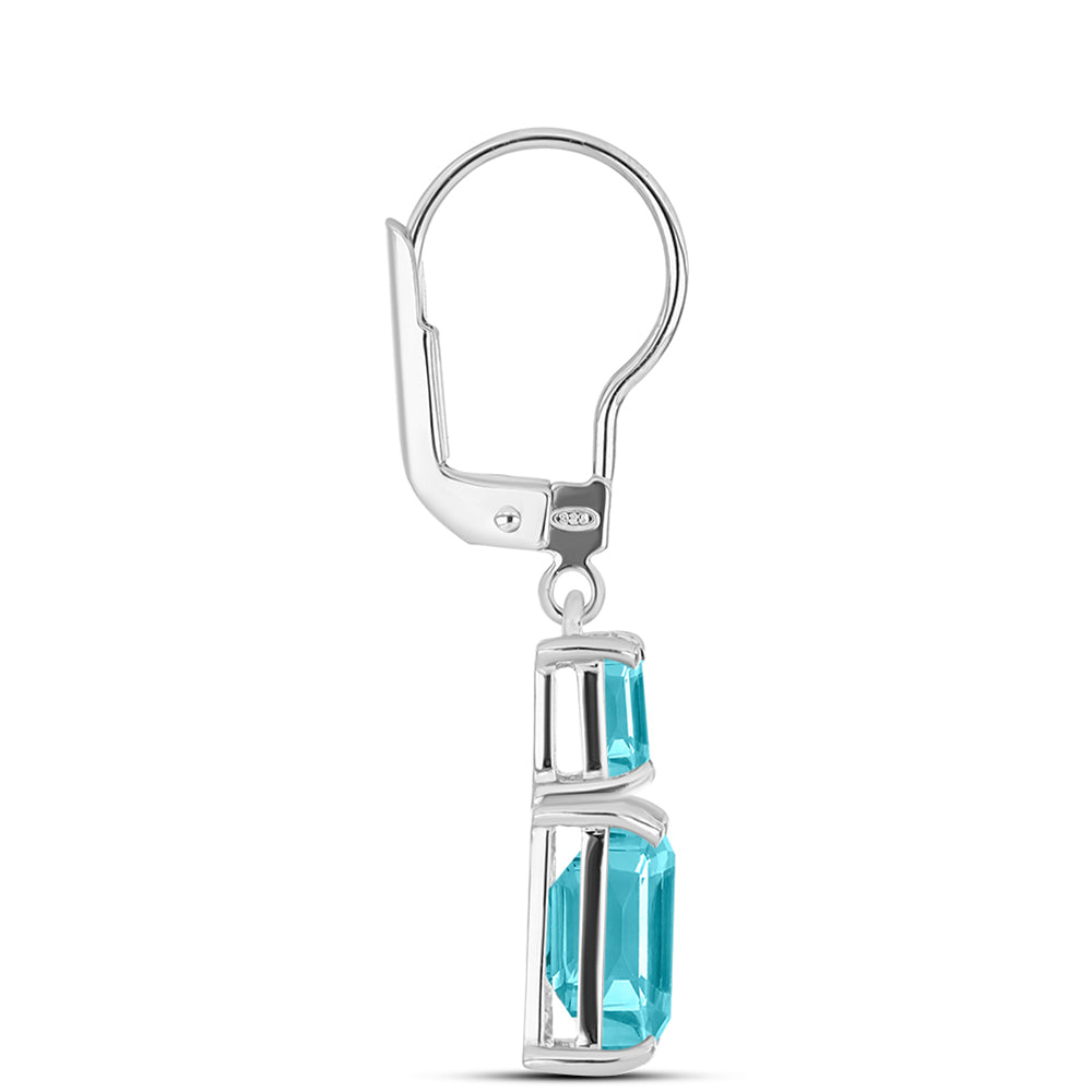 Pendientes de Plata con Cuarzo Paraiba