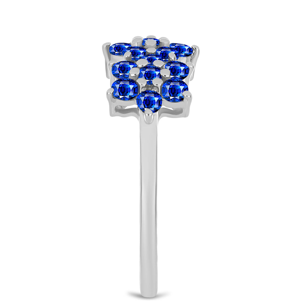 Anillo de Plata con Zafiro Azul Australiano