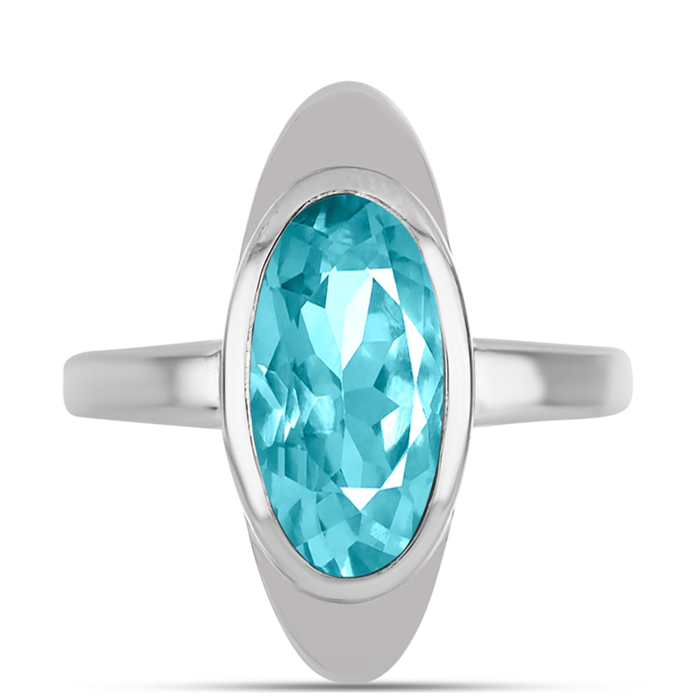 Anillo de Plata con Cuarzo Paraiba 1 