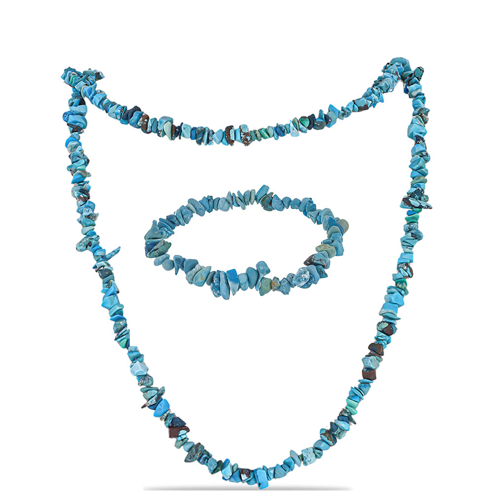 Conjunto Pepita con Turquesa Ostra ( Collar +Pulsera )