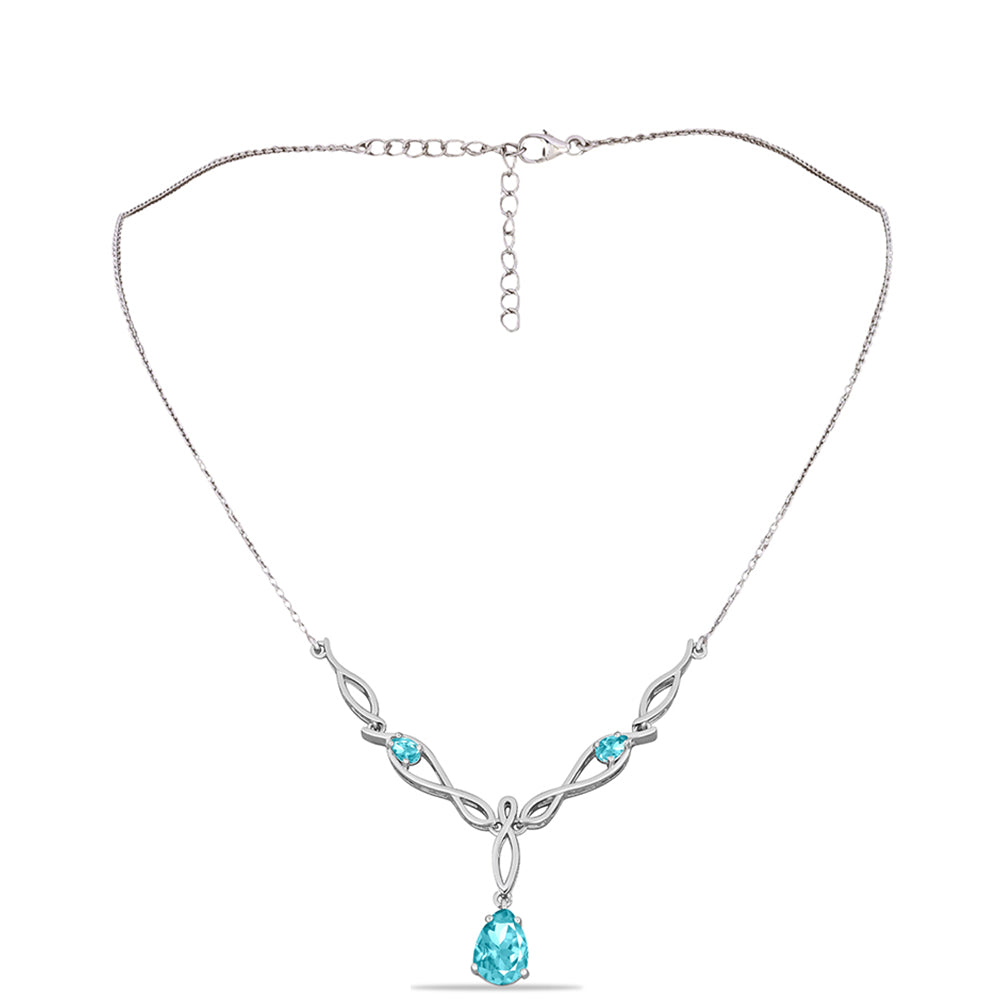 Collar de Plata con Cuarzo Paraiba 1 