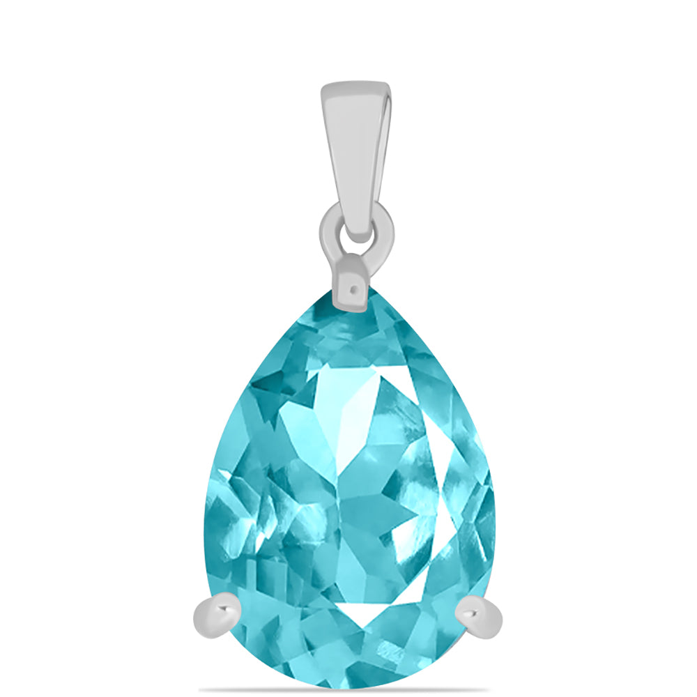 Colgante de Plata con Cuarzo Paraiba