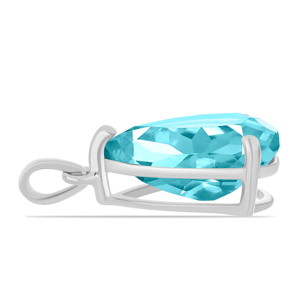 Colgante de Plata con Cuarzo Paraiba 2 