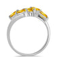 Anillo de Plata con Citrino de los Montes Urales