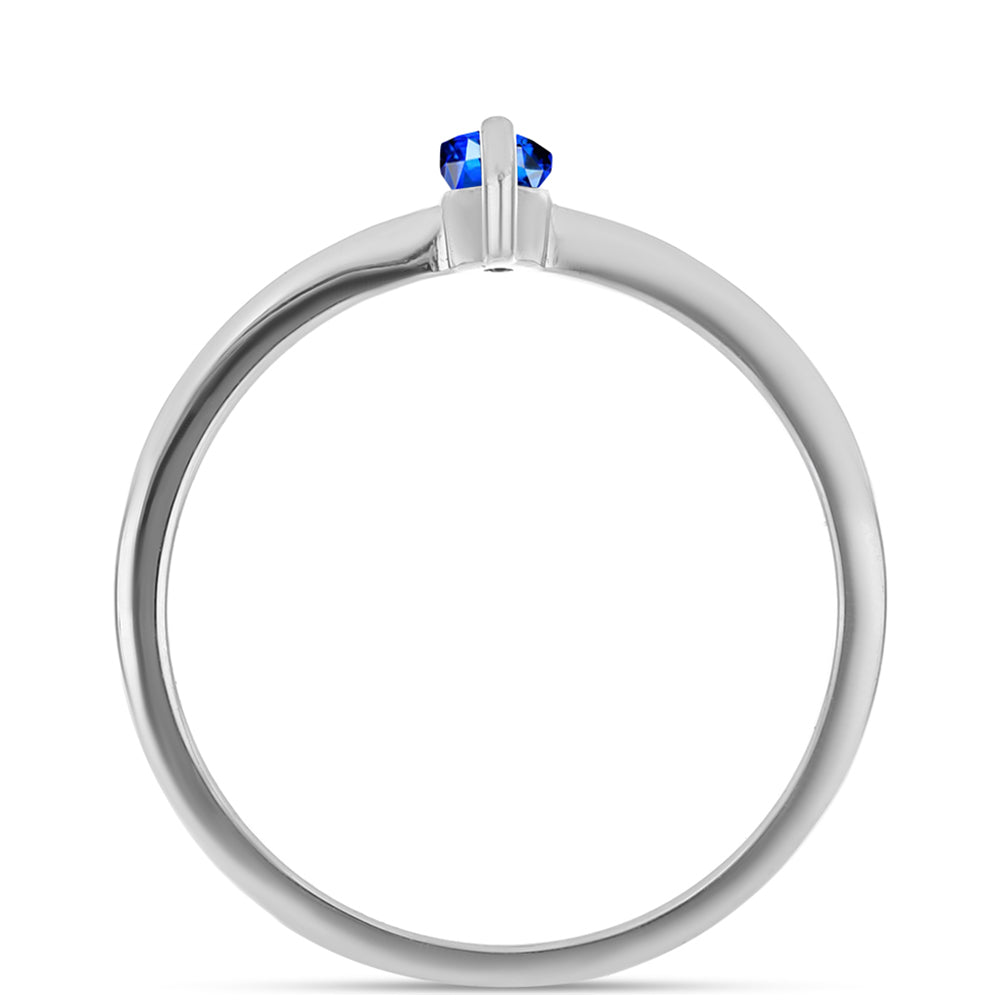 Anillo de Plata con Zafiro Azul Australiano 3 