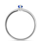 Anillo de Plata con Zafiro Azul Australiano
