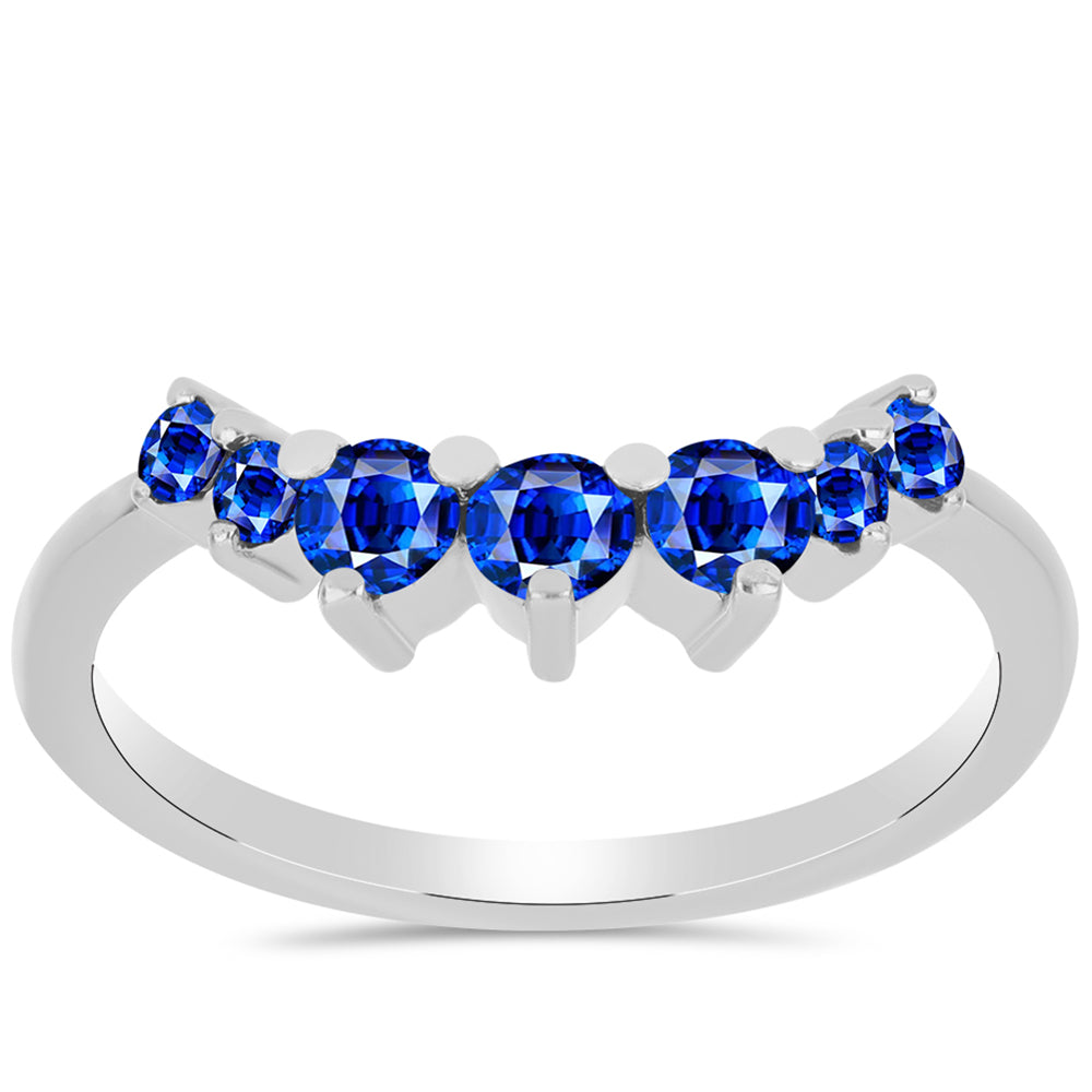 Anillo de Plata con Zafiro Azul Australiano