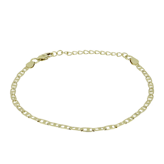 Pulsera de Plata Bañada en Oro