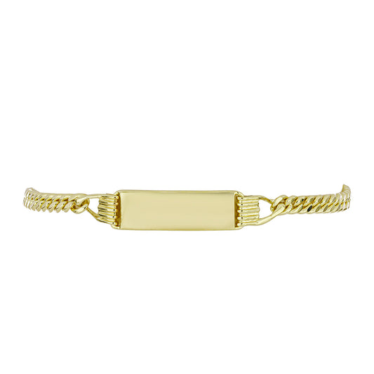 Pulsera de Plata Bañada en Oro