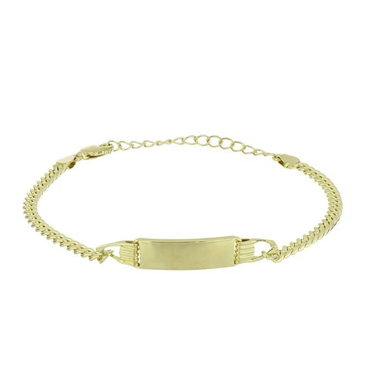 Pulsera de Plata Bañada en Oro