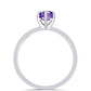 Anillo de Plata con Amatista de Marruecos