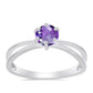 Anillo de Plata con Amatista de Marruecos