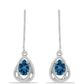 Pendientes de Plata con Topacio Azul Londres