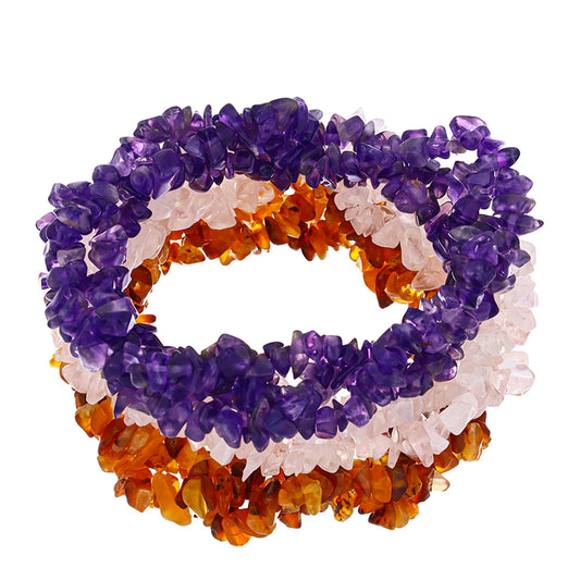 Conjunto Pepita con Amatista de Marruecos y Cornalina de Tagebau ( Pulsera )