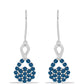 Pendientes de Plata con Topacio Azul Londres