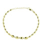 Pulsera de Plata Bañada en Oro con Diamante Champagne y Diamante blanco