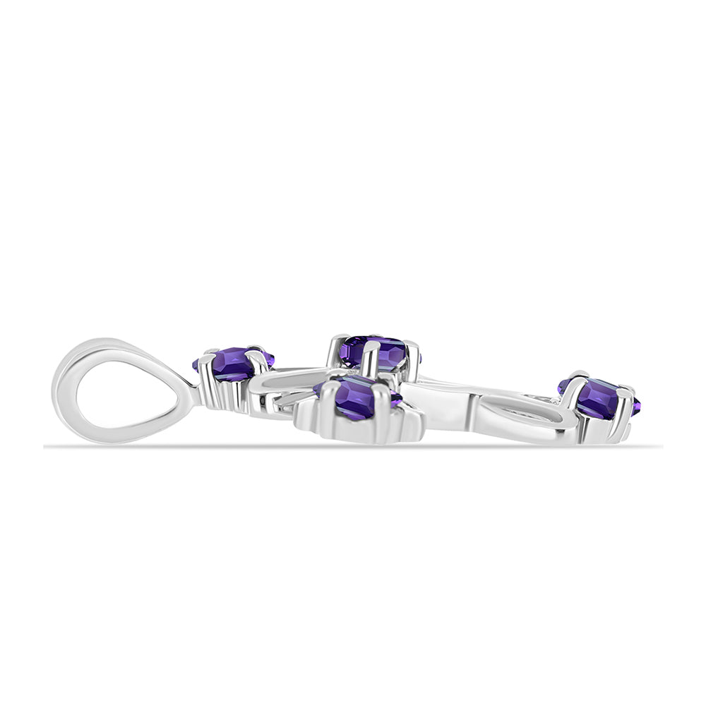 Cruz Colgante de Plata con Amatista de Marruecos 2 