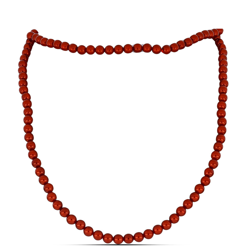 Conjunto Pepita con Perla roja de río ( Collar +Pendientes +Pulsera ) 2 