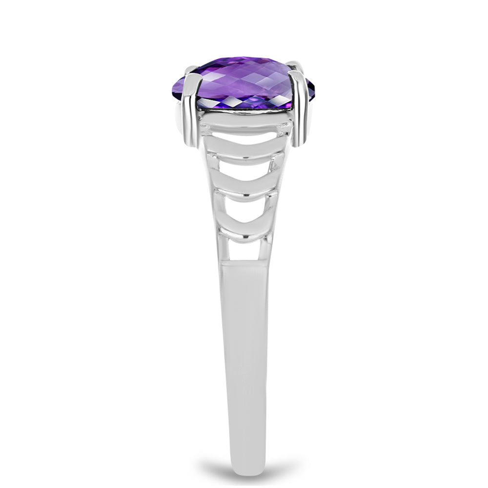 Anillo de Plata con Amatista de Marruecos 4 
