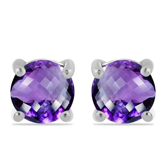 Pendientes de Plata con Amatista de Marruecos