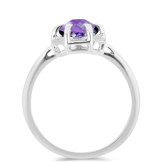 Anillo de Plata con Amatista de Marruecos