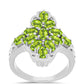 Anillo de Plata con Peridoto de Changbai