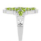 Anillo de Plata con Peridoto de Changbai