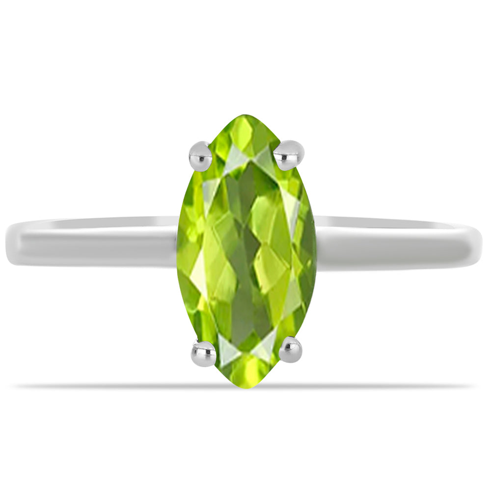 Anillo de Plata con Peridoto de Changbai 1 
