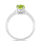 Anillo de Plata con Peridoto de Changbai