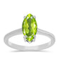 Anillo de Plata con Peridoto de Changbai
