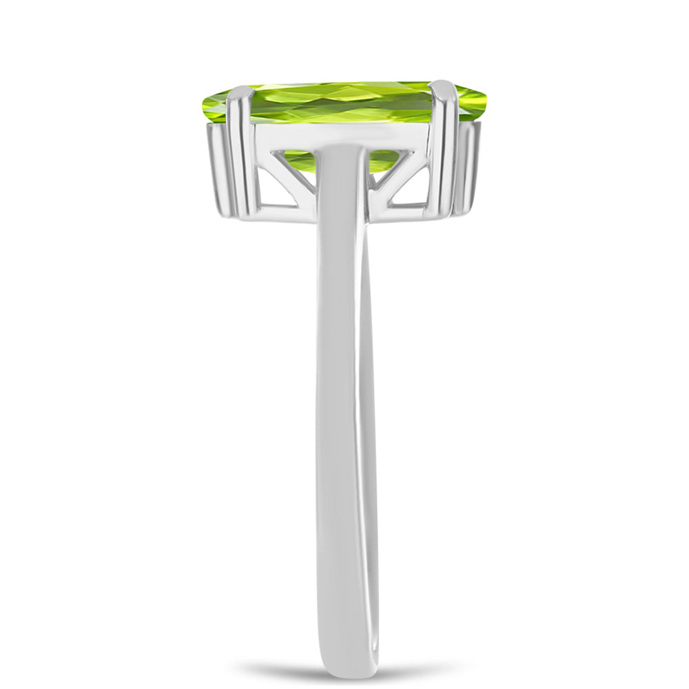Anillo de Plata con Peridoto de Changbai