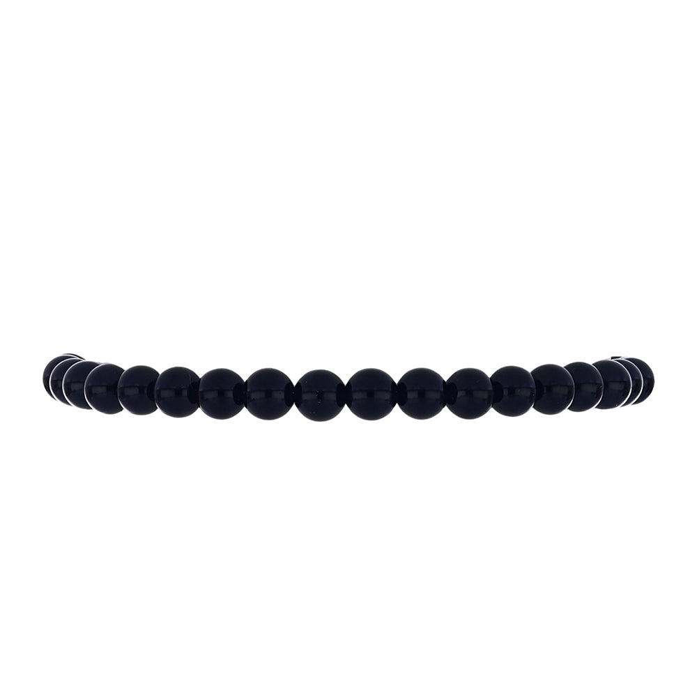 Pulsera de Plata Bañada en Oro con Ónix negro de Suwar
