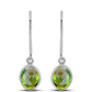 Pendientes de Plata con Peridoto de Changbai