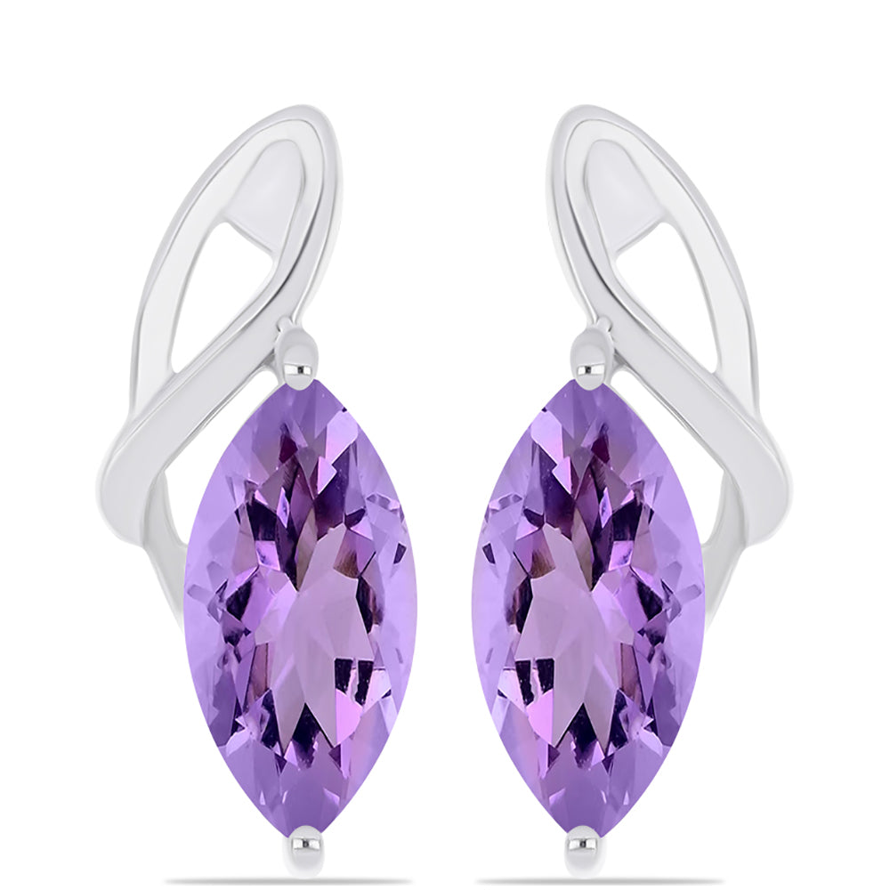Pendientes de Plata con Amatista Rosa de Francia 1 