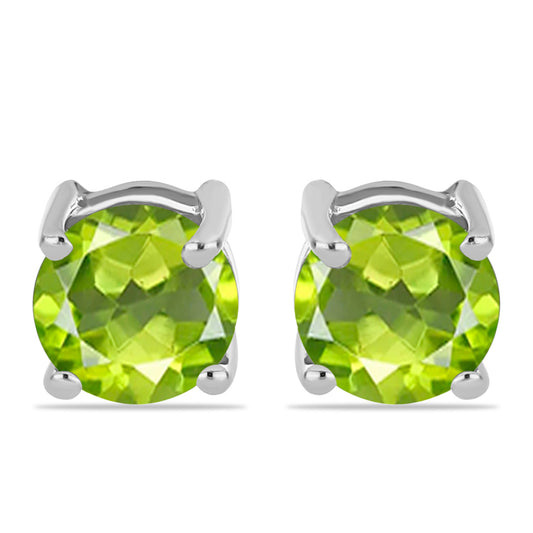 Pendientes de Plata con Peridoto de Changbai